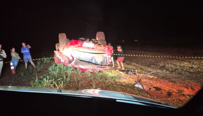 Três Barras - Jovens morrem em acidente com caminhonete na PR-471